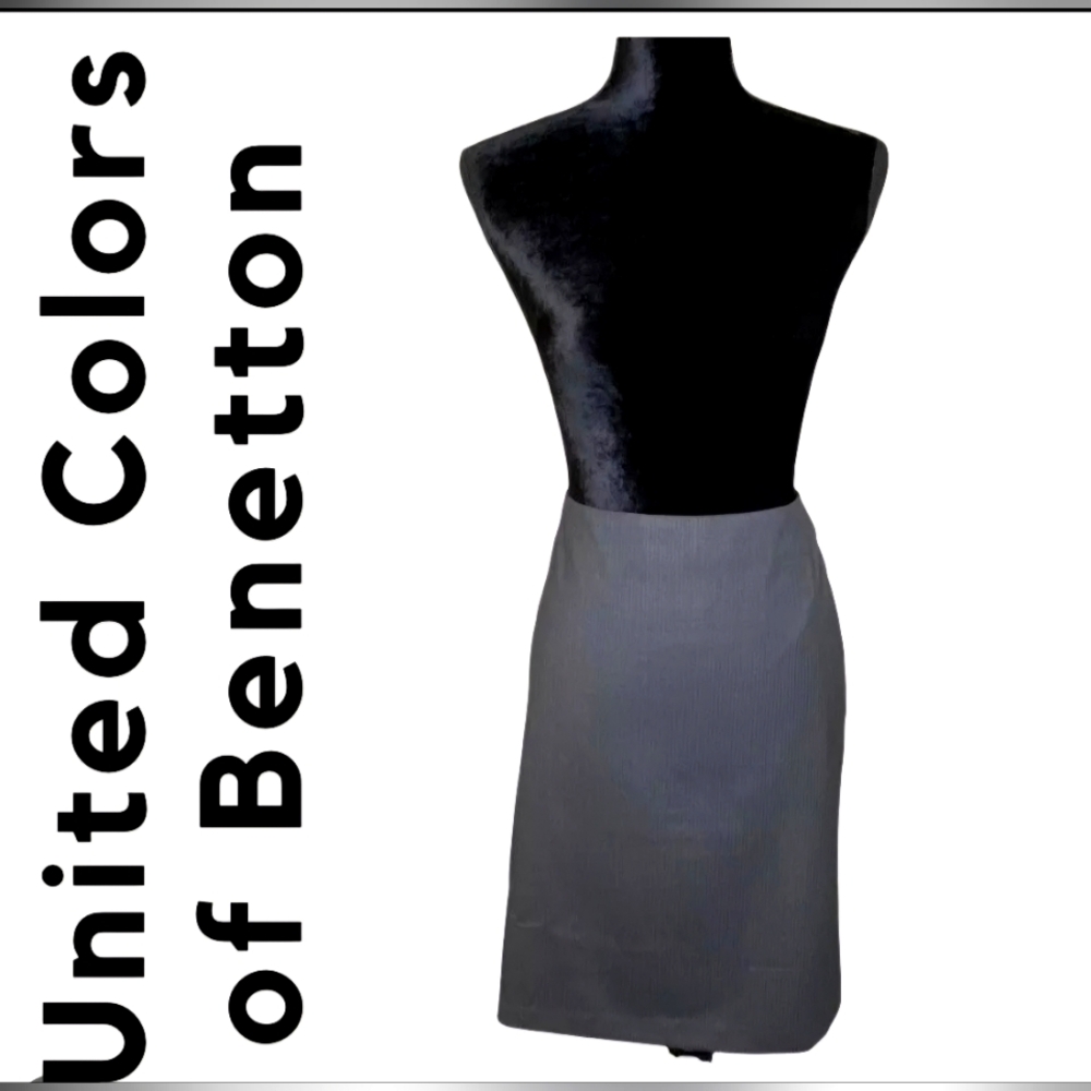 Womens Dark gray knee length formal pencil skirt